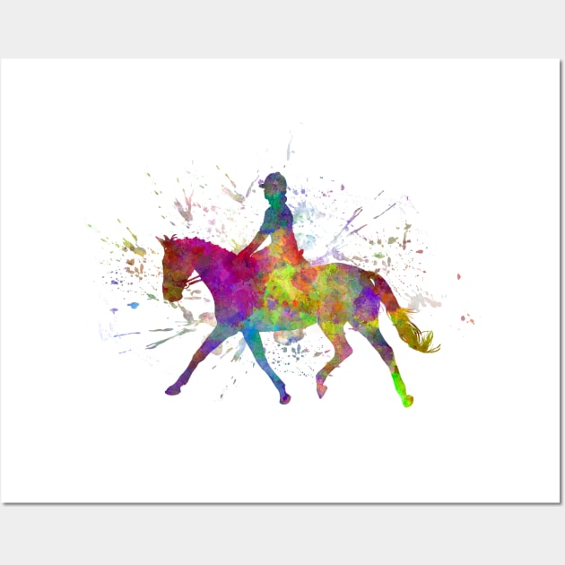 Watercolor horse show Wall Art by PaulrommerArt